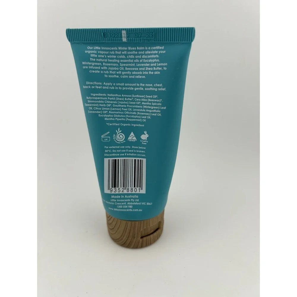 Little Innoscents Winter Blues Balm Organic Baby Skincare Warming Eucalyptus NEW